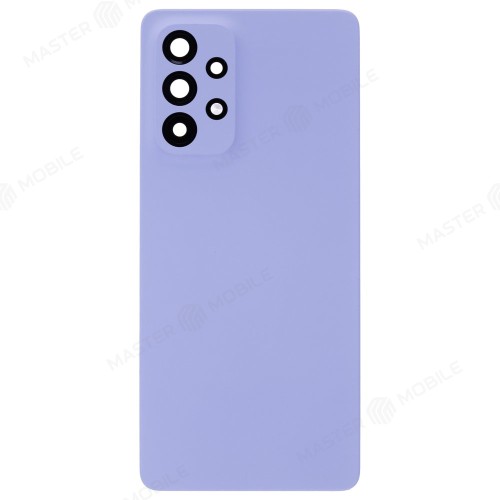 Задняя крышка для Samsung A536 Galaxy A53 5G (голубой) (в сборе со стеклом камеры)