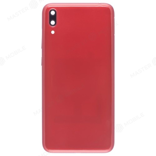 Задняя крышка для Huawei Y7 Pro 2019 (DUB-LX2) (красный) (в сборе со стеклом камеры)