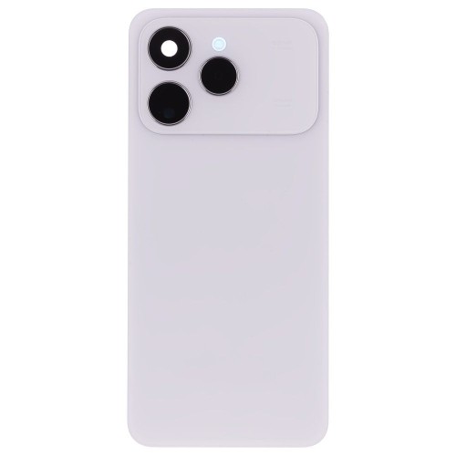 Задняя крышка для Tecno Spark 40 (KM5) (белый) (в сборе со стеклом камеры)