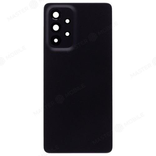 Задняя крышка для Samsung A536 Galaxy A53 5G (черный) (в сборе со стеклом камеры)