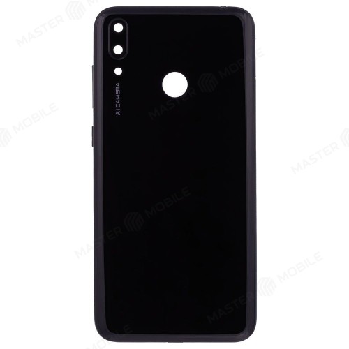 Задняя крышка для Huawei Y7 2019 (DUB-LX1) (черный) (в сборе со стеклом камеры)