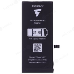 Аккумулятор для Apple iPhone 11 (F5ENERGY) (усиленный) (3470 мАч) (SPECIAL EDITION) + двухсторонний скотч