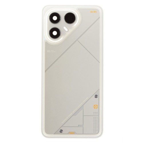 Задняя крышка для Tecno Pova 7 Ultra (LJ9) (серый) (в сборе со стеклом камеры) (ORIG100)