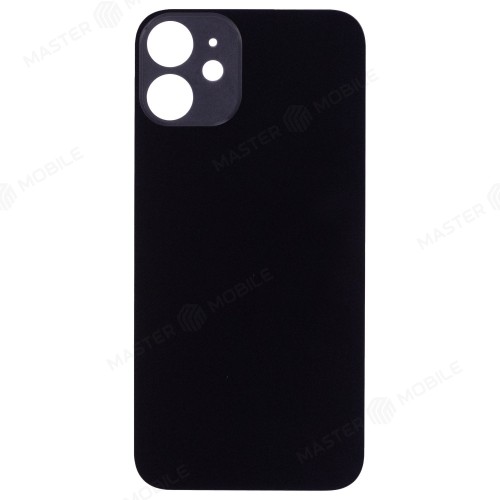 Задняя крышка для Apple iPhone 12 mini (черный) (с широким отверстием) (Premium)