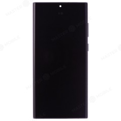 Дисплей для Samsung S908 Galaxy S22 Ultra + тачскрин (черный) (в рамке) (ORIG100) (возможен дефект ЛКП)