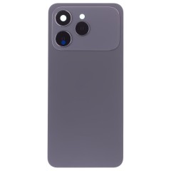 Задняя крышка для Tecno Spark 40 (KM5) (черный) (в сборе со стеклом камеры)