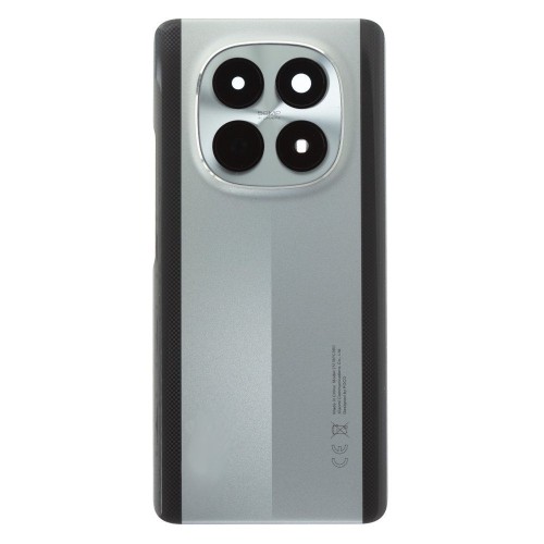 Задняя крышка для Xiaomi Poco M8 5G (25118PC98G) (серый) (в сборе со стеклом камеры)
