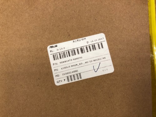 Материнская плата, mb, для ASUS X550LD Rev: 2.0 , i3-4010U , GT840M V2G, LVDS, 4GB