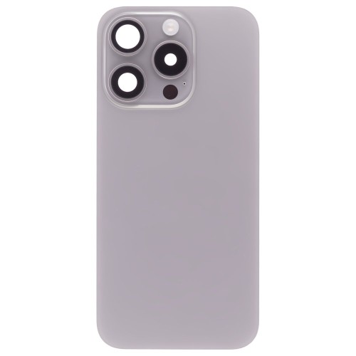 Задняя крышка для Apple iPhone 15 Pro (титановый) (в сборе) (ORIG100) (Снятый) (возможен дефект ЛКП)