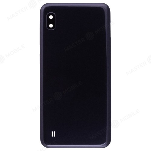 Задняя крышка для Samsung A105 Galaxy A10 (черный) (в сборе со стеклом камеры)