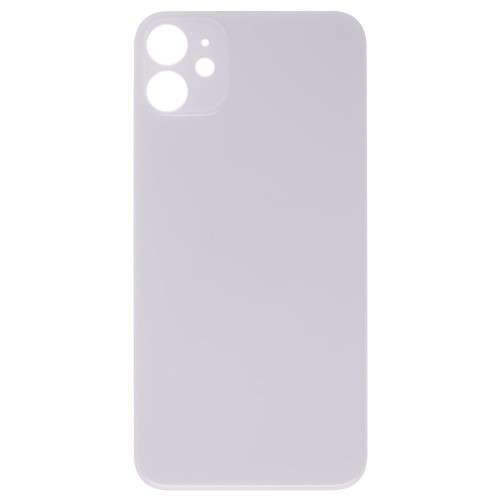 Задняя крышка для Apple iPhone 11 (белый) (с широким отверстием) (Premium)