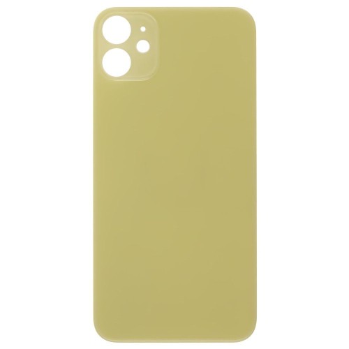 Задняя крышка для Apple iPhone 11 (желтый) (с широким отверстием) (Premium)