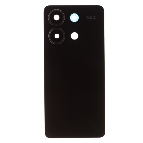 Задняя крышка для Xiaomi Redmi Note 13 4G (23124RA7EO) (черный) (в сборе со стеклом камеры) (ORIG100)