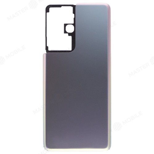 Задняя крышка для Samsung G998 Galaxy S21 Ultra (серебристый)