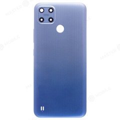 Задняя крышка для Realme C25Y (RMX3269) (синий) (в сборе со стеклом камеры)