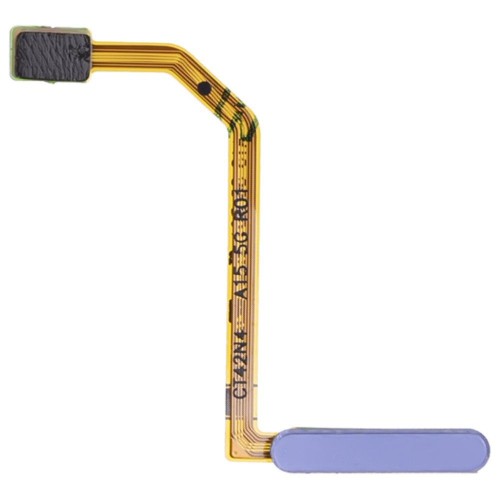 Шлейф для Samsung A155 Galaxy A15 4G с комп. + сканер отпечатка пальца (кнопка включения) (синий)