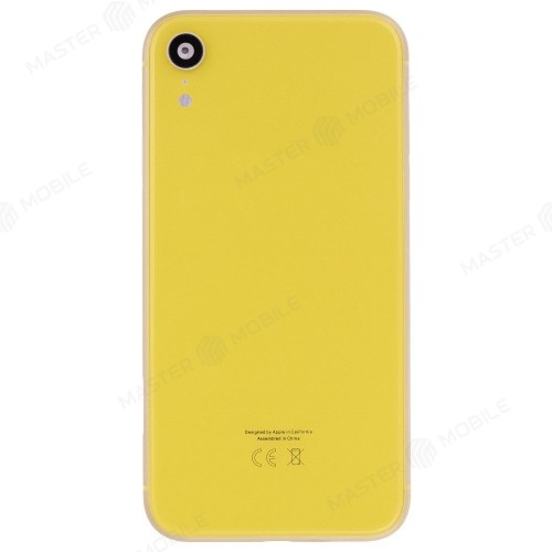 Корпус для Apple iPhone Xr (желтый) (Premium)