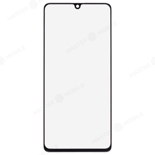 Стекло модуля для Samsung A415 Galaxy A41 + OCA (черный)