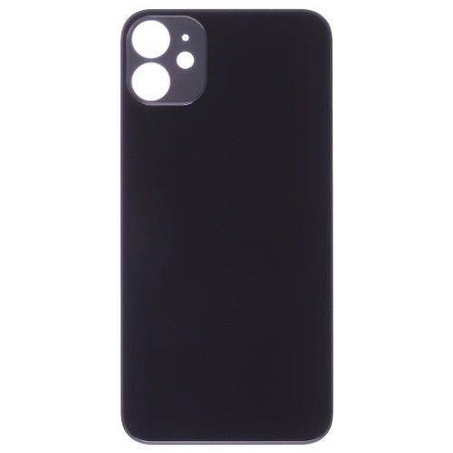 Задняя крышка для Apple iPhone 11 (черный) (с широким отверстием) (Premium)