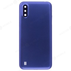 Задняя крышка для Samsung A015 Galaxy A01 (синий) (в сборе со стеклом камеры)