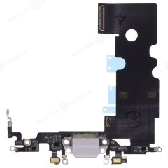 Шлейф для Apple iPhone 8 с комп. + разъем зарядки + микрофон (белый) (ORIG100)