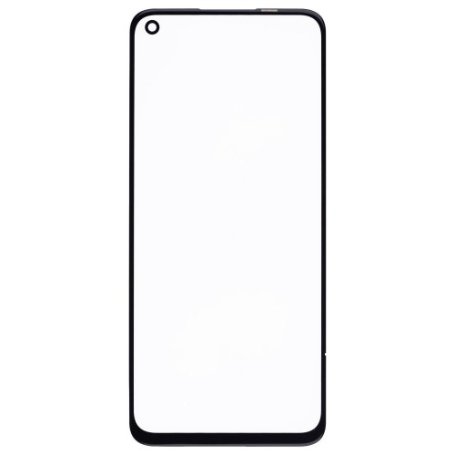 Стекло модуля для Realme 8i (RMX3151) / 9i (RMX3491) / Narzo 50 4G (RMX3286) / OPPO A96 (CPH2333) + OCA (черный) (Premium)