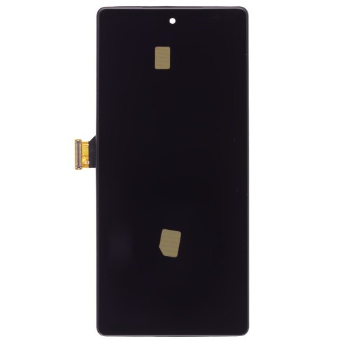Дисплей для Google Pixel 6A (GX7AS/GB62Z/G1AZG/GB17L) + тачскрин (черный) (в рамке) (OLED) (Full Size)