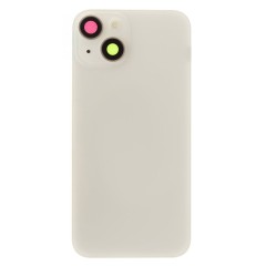Задняя крышка для Apple iPhone 14 (белый) (в сборе со стеклом камеры и шлейфом) (Premium)