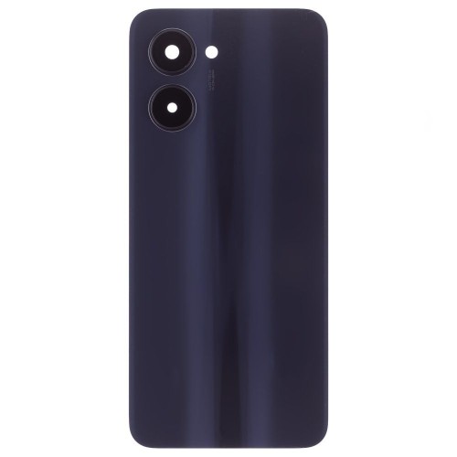 Задняя крышка для Realme C33 (RMX3624) (черный) (в сборе со стеклом камеры)