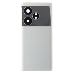 Задняя крышка для Realme GT 6 (RMX3851) (серебристый) (в сборе со стеклом камеры) (ORIG100)