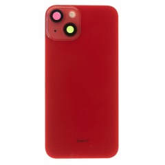 Задняя крышка для Apple iPhone 14 (красный) (в сборе со стеклом камеры и шлейфом) (Premium)