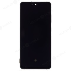 Дисплей для Samsung G780 Galaxy S20 FE + тачскрин (серебристый) (в рамке) (OLED) (Full Size)