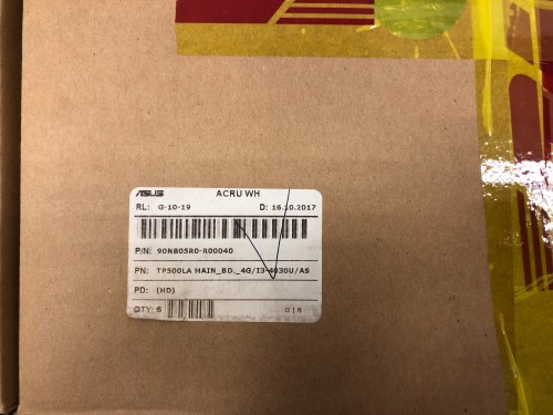 Материнская плата, mb, для ASUS TP500LN Rev: 2.0, i3-4030U,  4GB