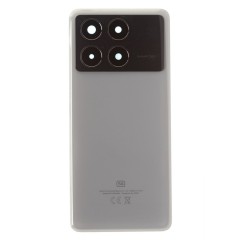 Задняя крышка для Xiaomi Poco X6 Pro (2311DRK48G) (серый) (в сборе со стеклом камеры)