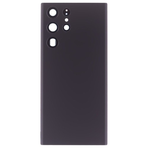 Задняя крышка для Samsung S908 Galaxy S22 Ultra (черный) (в сборе со стеклом камеры) (ORIG100)