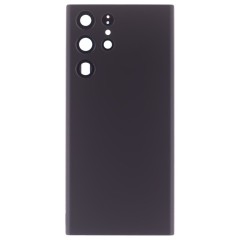 Задняя крышка для Samsung S908 Galaxy S22 Ultra (черный) (в сборе со стеклом камеры) (ORIG100)