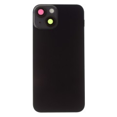 Задняя крышка для Apple iPhone 14 (черный) (в сборе со стеклом камеры и шлейфом) (Premium)