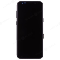 Дисплей для Samsung G955 Galaxy S8+ + тачскрин (черный) (в рамке) (ORIG100) (возможен дефект ЛКП)