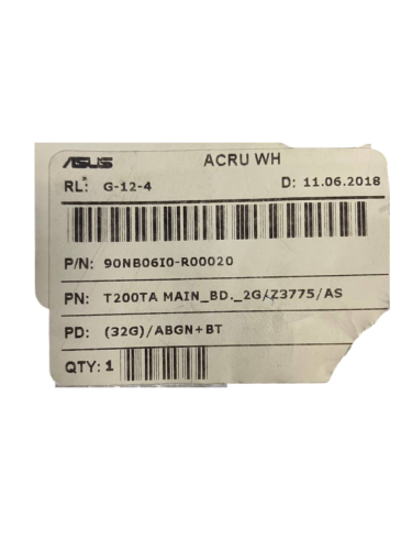 Материнская плата, mb, для ASUS T200TA Rev: 2.0 , Atom Z3775 , 2GB