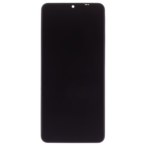 Дисплей для Samsung A127 Galaxy A12 Nacho + тачскрин (черный) (в рамке) (ORIG100) (SP)