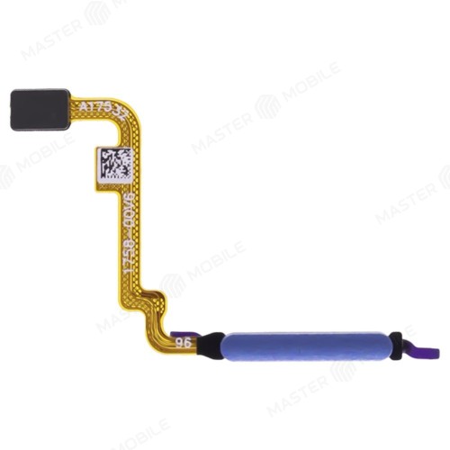 Шлейф для Xiaomi Redmi Note 10 4G (M2101K7AG) / Redmi Note 10S (M2101K7BG) / Poco M5s (2207117BPG) с комп. + сканер отпечатка пальца (синий)