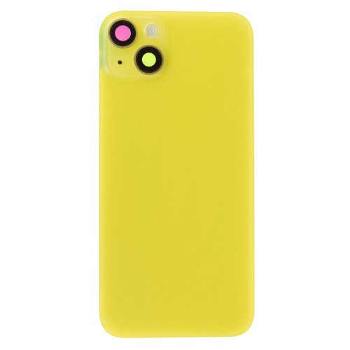 Задняя крышка для Apple iPhone 14 Plus (желтый) (в сборе со стеклом камеры и шлейфом) (Premium)
