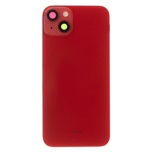Задняя крышка для Apple iPhone 14 Plus (красный) (в сборе со стеклом камеры и шлейфом) (Premium)