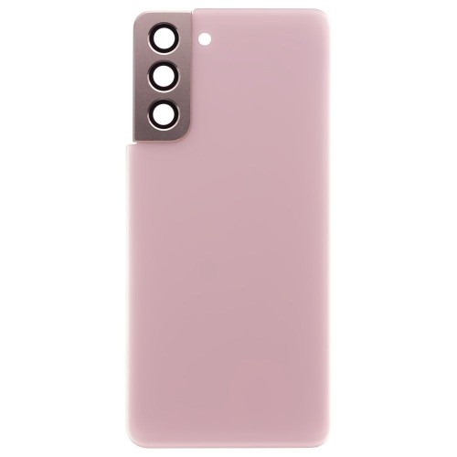 Задняя крышка для Samsung G991 Galaxy S21 (розовый) (в сборе со стеклом камеры)
