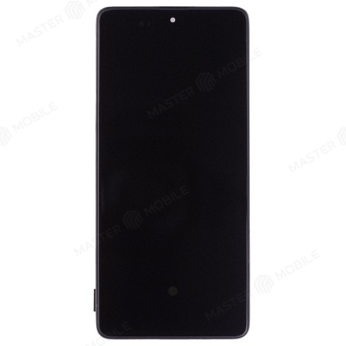 Дисплей для Samsung A715 Galaxy A71 + тачскрин (черный) (в рамке) (OLED) (Full Size)
