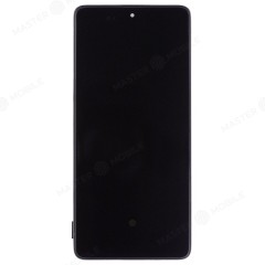 Дисплей для Samsung A715 Galaxy A71 + тачскрин (черный) (в рамке) (OLED) (Full Size)