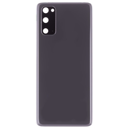Задняя крышка для Samsung G980 Galaxy S20 (серый) (в сборе со стеклом камеры) (ORIG100)
