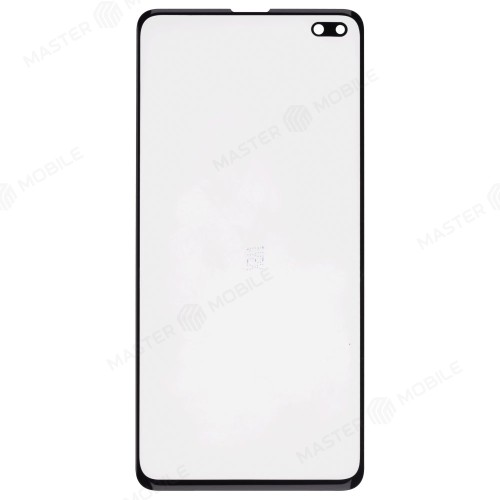 Стекло модуля для Samsung G975 Galaxy S10+ + OCA (черный)