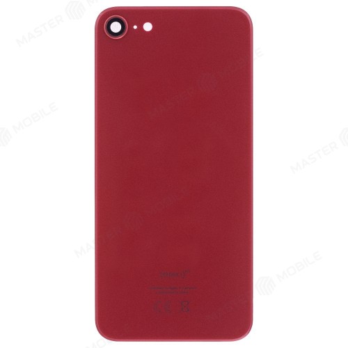 Задняя крышка для Apple iPhone 8 (красный) (в сборе со стеклом камеры) (Premium)