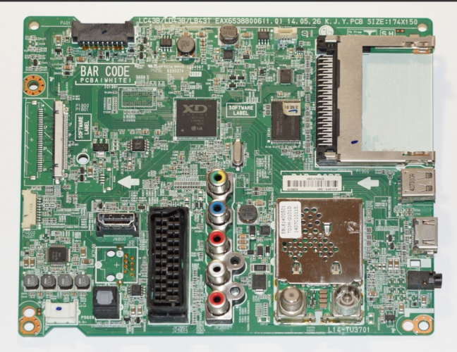 Материнская плата EAX65388006(1.0) EBU62356104, для телевизора LG 42LB552V